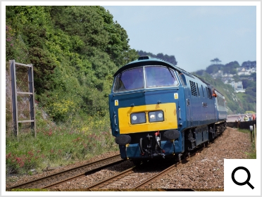 Flying Scotsman working 09:07 hrs Royal Duchy Bristol to Par through Newton Abbot